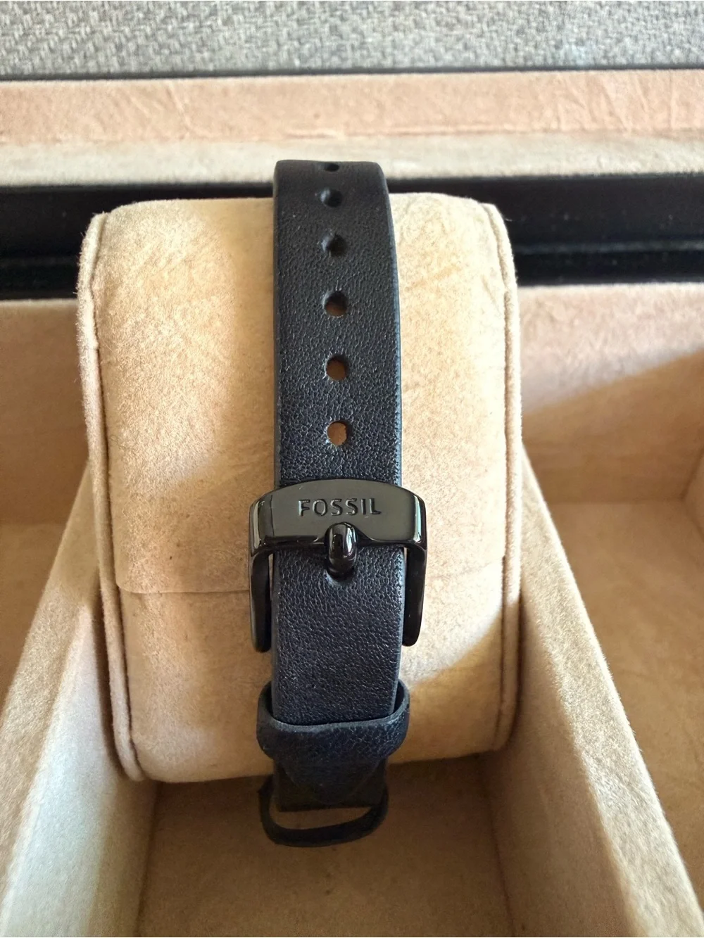 Fossil Women's Black and Gold Crystal-Accent Watch